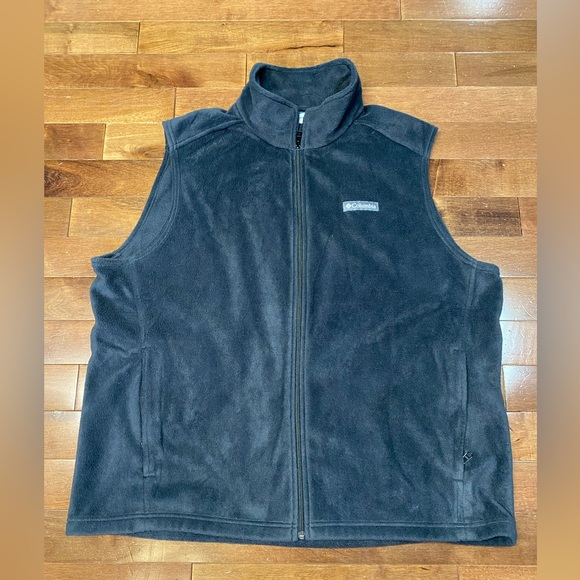 Columbia Mens Dark Grey Fleece Vest 2X - Picture 1 of 10